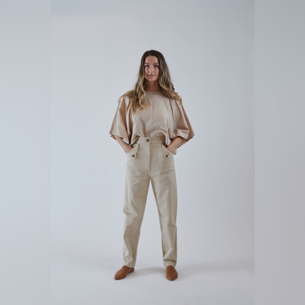 Ilana Kohn Huxie Pant in Oat.